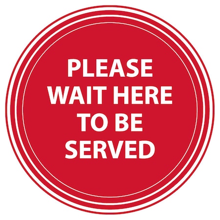 Please Wait To Be Served, Red, 15, 8477XR